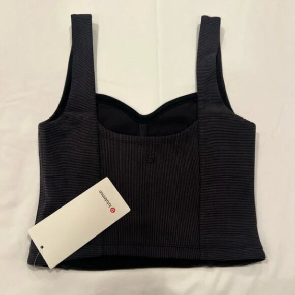 ✨Lululemon Ribbed Softstreme Sweetheart Tank Top | Black - Picture 4 of 9
